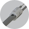 Gloeispiraal Quartz Crystal met flens