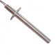 Gloeispiraal met flens- D=12,5 mm, L=132 mm, 400W, 230v