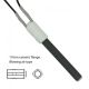 Keramische gloeispiraal, open versie - D=11,55 mm,  L=113 mm, 260W, 230V