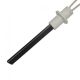 Gloeispiraal zwarte kwartskristal met flens - D=11 x 4 mm, L=127 mm, 400W, 230V