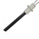 Gloeispiraal zwarte kwartskristal met flens - D=11,4 x 4,1 mm, L=125 mm, 330W, 230V